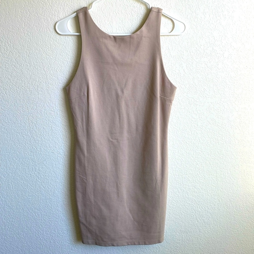 4/$15 Forever 21 nude shift career work dress